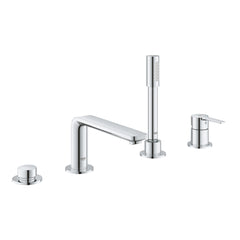 Chrome 4 piece bath mixer set