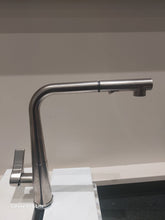 EX DISPLAY CLEARANCE Gessi Proton - Sink mixer with pull-out spout - finished in Finox Brushed Nickel
