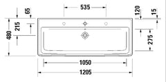Duravit D-Neo basin 1205 x 480