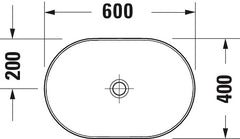 Duravit D-Neo Washbowl 600 x 400