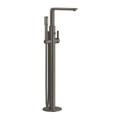 Floorstanding Grohe bath shower mixer in dark metal finish