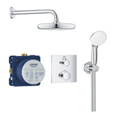 Grohe Grohtherm Perfect Shower Set Square with Tempesta 210