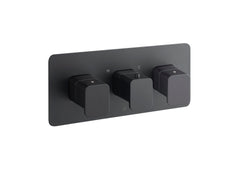Jtp HIX Thermostatic Concealed 3 Outlet Shower Valve, Horizontal