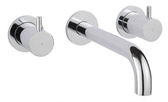 JTP Florence 3 Hole Wall Mounted Basin Mixer