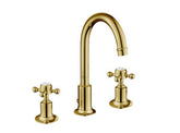 JTP Grosvenor Cross 3 Hole Basin Mixer with Swivel Spout