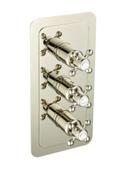 JTP Grosvenor Cross Thermostatic 3 Outlet Shower Valve