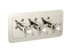 JTP Grosvenor Cross Thermostatic 3 Outlet Horizontal Shower Valve