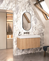 Catalano Green Flute 80 1 Drawer Unit - Oak Veneer