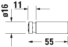 Duravit D-Code Towel Hook