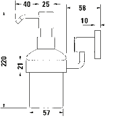 Duravit D-Code Soap Dispenser