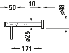 Duravit D-Code Towel Shelf