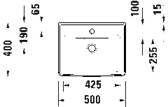 Duravit D-Neo Hand basin 500 x 400