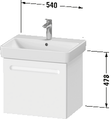 Duravit No.1 vanity unit wall mounted 600