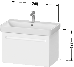 Duravit No.1 vanity unit wall mounted 800