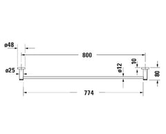 Duravit D-Code Towel Rail