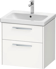 Duravit D-Code wall mounted vanity unit 600, 2 drawer