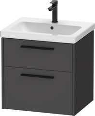 Duravit D-Code wall mounted vanity unit 600, 2 drawer