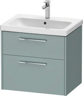 Duravit D-Code wall mounted vanity unit 650, 2 drawer