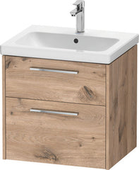 Duravit D-Code wall mounted vanity unit 600, 2 drawer