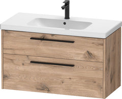 Duravit D-Code wall mounted vanity unit 1000, 2 drawer