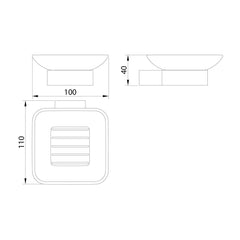 Scudo Mono Soap Dish Holder