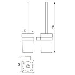 Scudo Alpha Toilet Brush Set