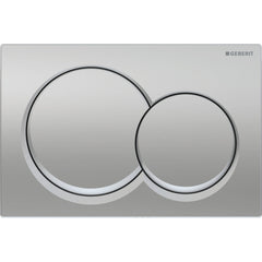 flush plate round buttons gloss chrome