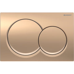 red gold finish flush plate round buttons
