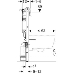 Alpha 98cm technical drawing side