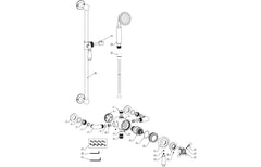 Bamford Concentric Single Outlet Shower Valve and Riser Kit