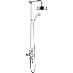 Bamford Traditional Exposed Two Outlet Shower Valve with Riser Kit and Overhead