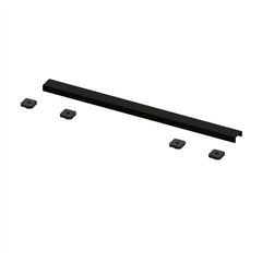 600mm black linear drain cover