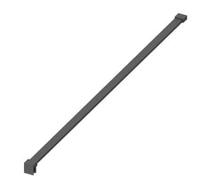 glass to wall support arm black
