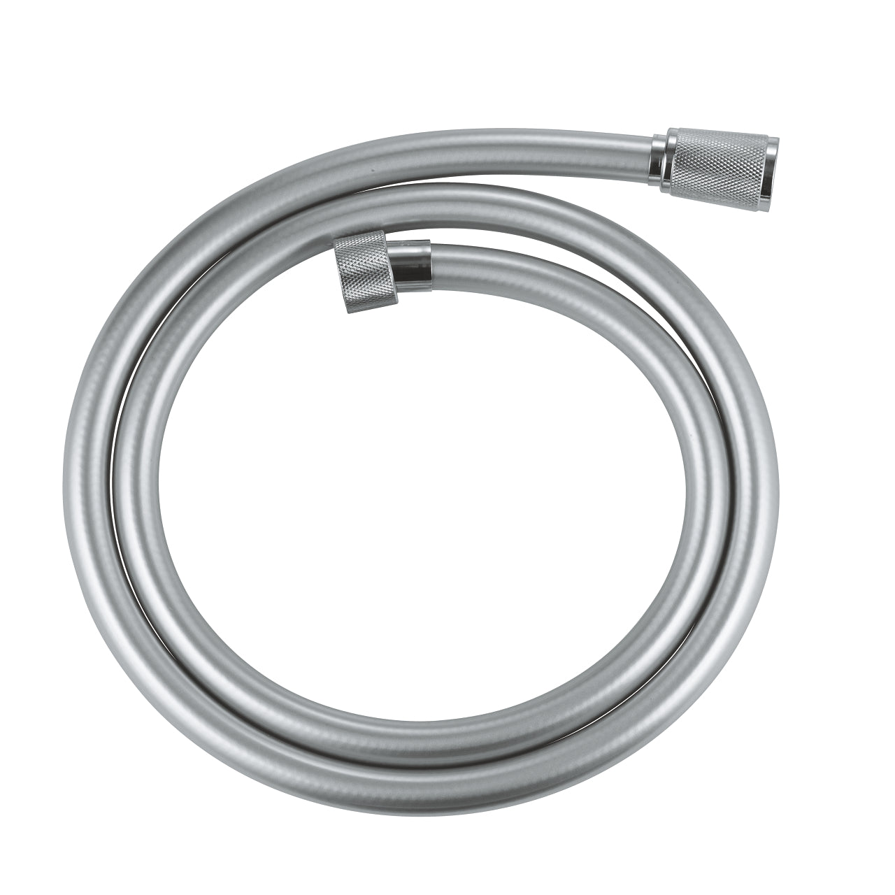 smooth silver shower hose