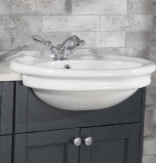 Silverdale Hillingdon 600mm Semi-Countertop Basin