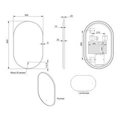 Scudo Aubrey LED mirror