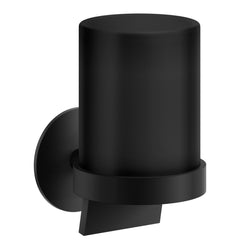 Black wall mounted soap dispenser