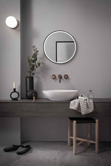 Jtp VOS Brushed Bronze 3 Hole Basin Mixer Wall Mounted