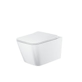 Scudo Riviera Square Wall Hung Toilet - Gloss White
