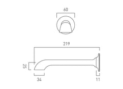 Vado Booth & Co. Axbridge Bath Spout