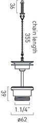 Vado Booth & Co. Plug and Chain Basin