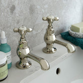 Vado Booth & Co. Axbridge Cross Basin Pillar Taps