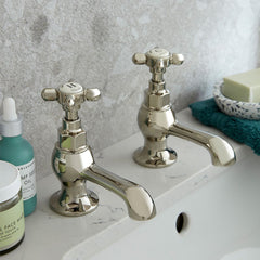 Vado Booth & Co. Axbridge Cross Basin Pillar Taps