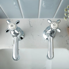 Vado Booth & Co. Axbridge Cross Basin Pillar Taps