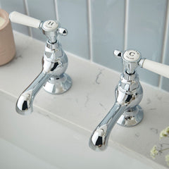Vado Booth & Co. Axbridge Lever Basin Pillar Taps