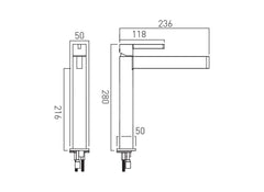 Vado Edit Tall Mono Basin Mixer