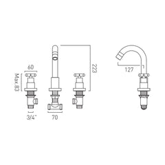 Vado Elements Bath Filler