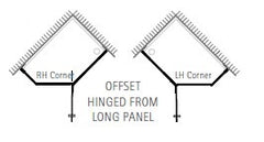 Matki Eauzone New Quintesse Shower Enclosure EPQ - Offset Hinged from Long Panel