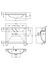 BC Designs Classic Fireclay Basin 600mm