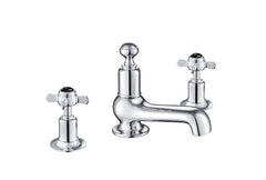 JTP Grosvenor Pinch 3 Hole Deck Mounted Basin Mixer